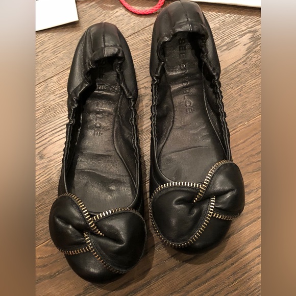 See by Chloe ballet Clara flats black size 7 - Picture 6 of 8